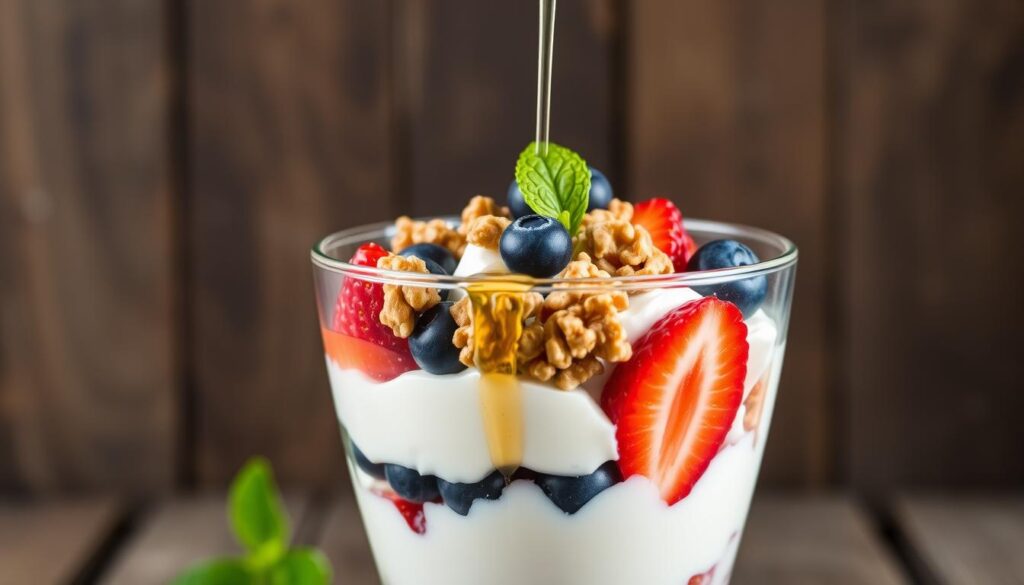 Greek Yogurt and Walnut Parfait