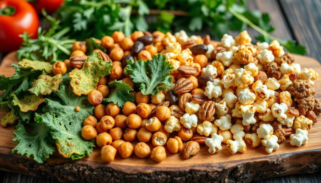 Salty vegan snacks