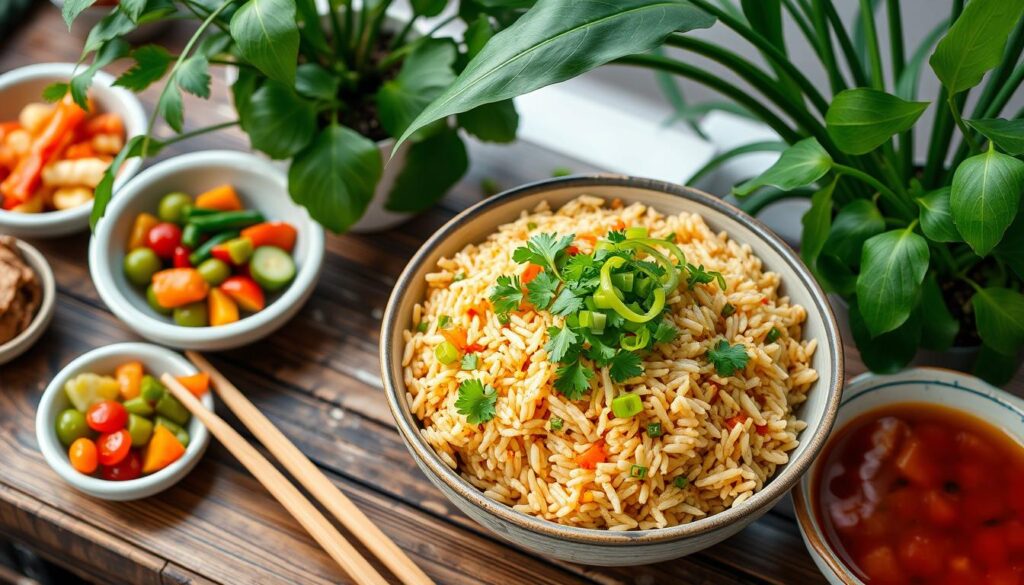 how to serve vegan fried rice