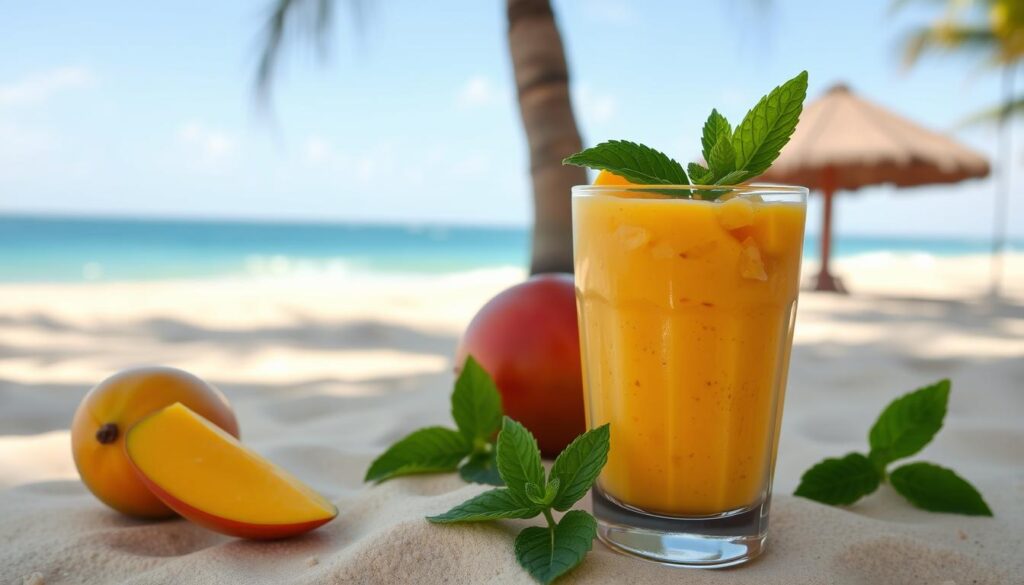 vegan mango smoothie
