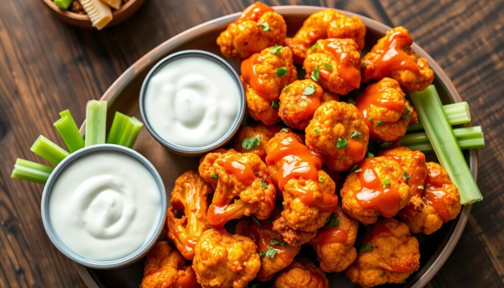 baked buffalo cauliflower wings